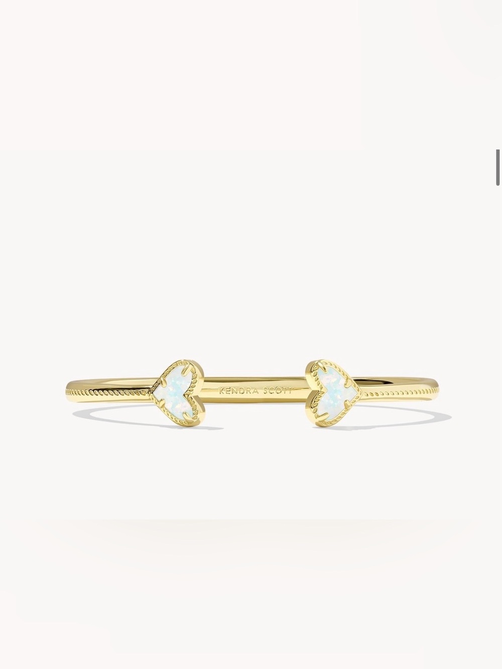 Kendra Scott Gold Opal Heart Cuff
